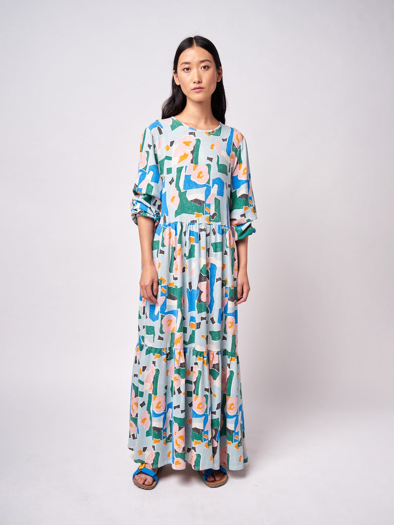 Floral Flared Maxi Dress by Bobo Choses