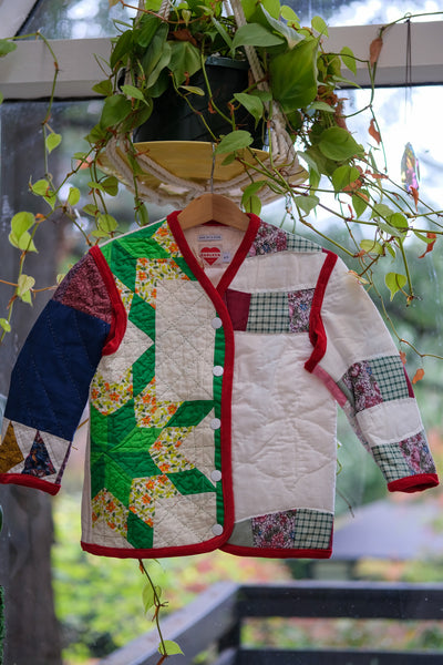 KIDS Quilt Liner Jacket (Size 2/3) in Lucky Charm by Carleen