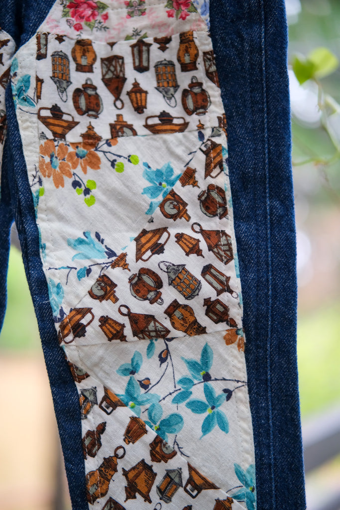 KIDS Patchwork Jeans (Size 2/3) in Glow Worm by Carleen