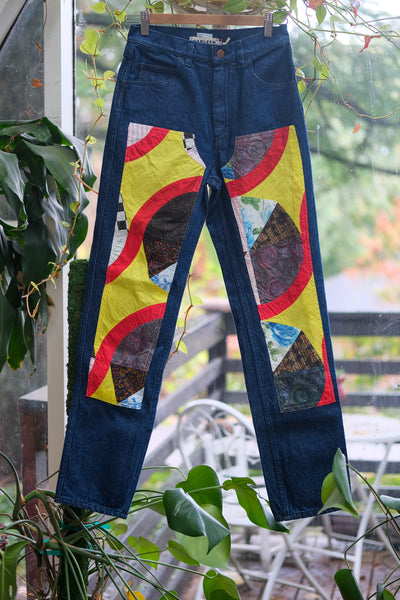 Patchwork Jeans (Size 4) in Festival by Carleen