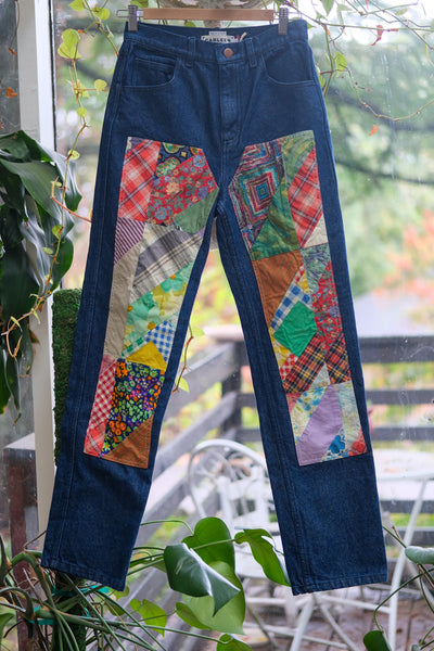 Patchwork Jeans (Size 6) in Summer Fling by Carleen