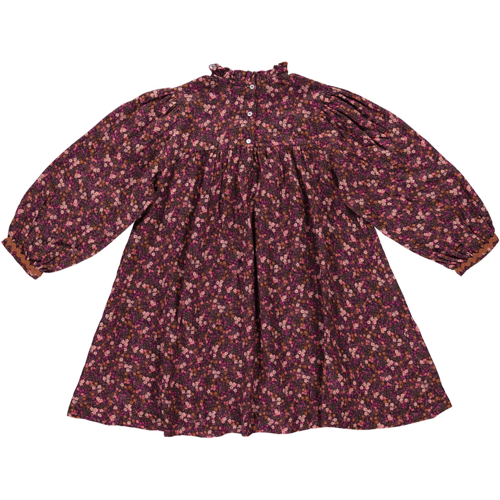Lena Dress in Mulberry Floral by Bebe Organic