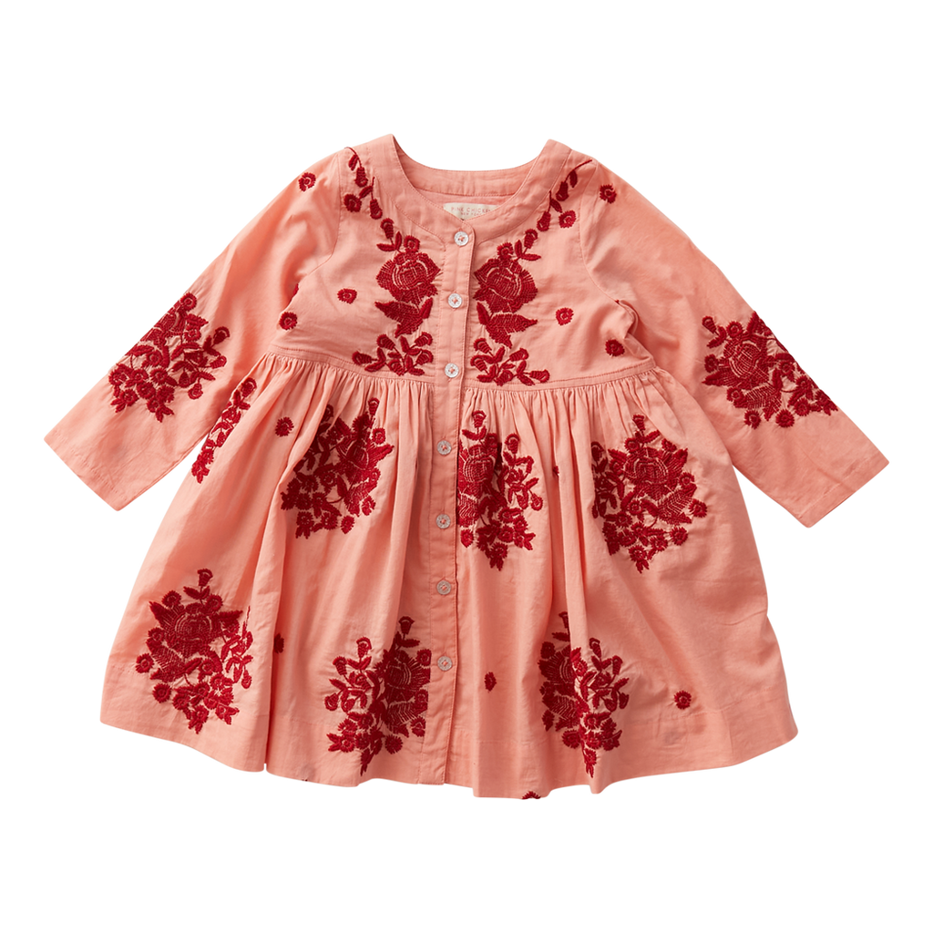 Jocelyn Dress in Coral by Pink Chicken