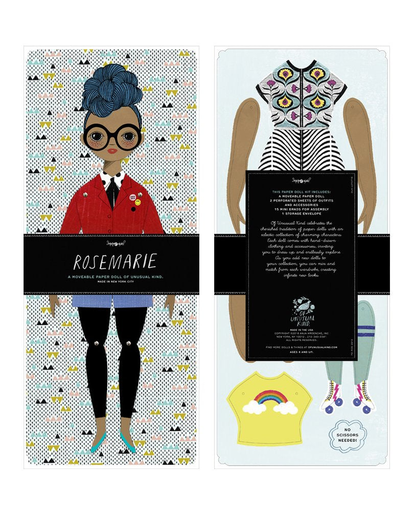 Rosemarie Paper Doll Kit by Of Unusual Kind